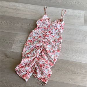 Double drawstring mini dress